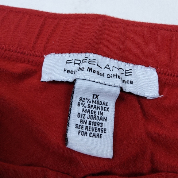 FREELANCE Plus Size 1X Brick Color Knit Modal Spandex Pullon Maxi Skirt - Picture 2 of 5